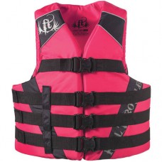Full Throttle Adult Dual-Sized Nylon Watersports Vest, Pink   555246635